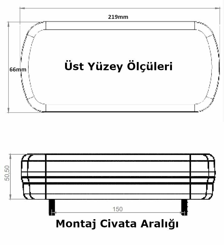 Dorse Karavan Neon Görünüm Led Stop Sinyal Geri Vites Lamba 12V