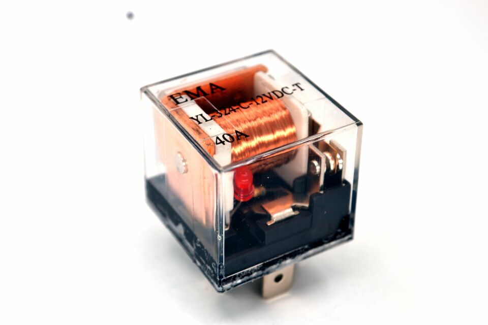 25 Adet Dirençli Mini Röle Şeffaf 12V 40A 87A 5 Fişli Ledli