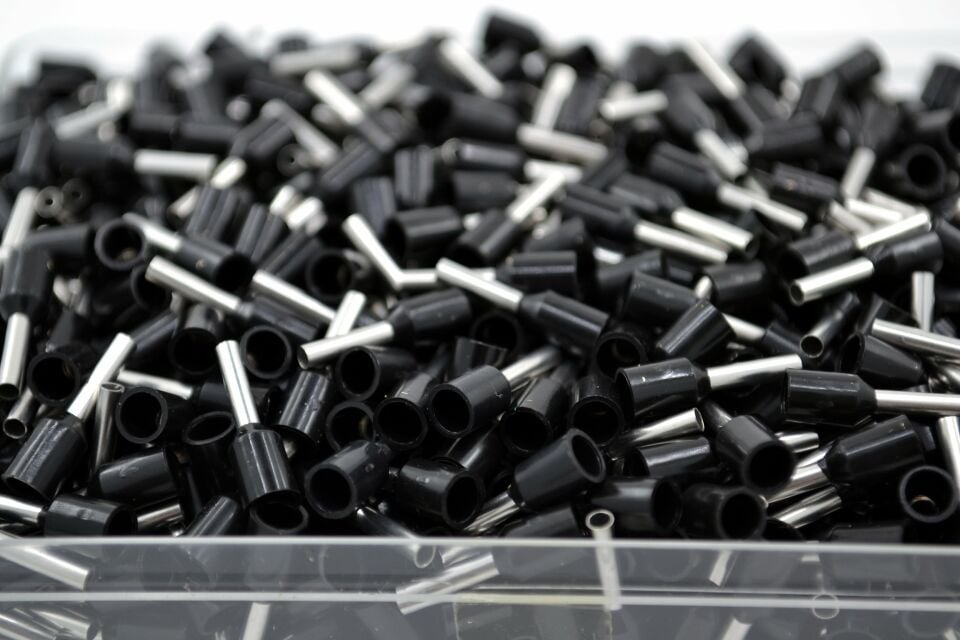 1000 Adet 1,50mm² Kablo Yüksüğü Bakır Siyah Yüksük MT-KY15