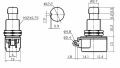 Ayak Pedal Basma 0-1 Metal Buton 2 Pin Yaylı