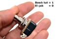 Ayak Pedal Basma 0-1 Metal Buton 2 Pin Yaylı