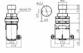 Ayak Pedal Basma 1-0 Metal Anahtar 3 Pin Kalıcı