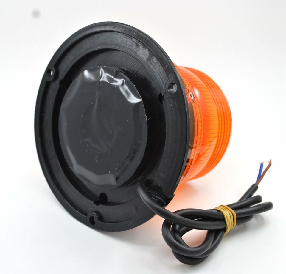 12V-100V Küçük Turuncu Tepe İkaz Lamba Led Çakar Mıknatıslı