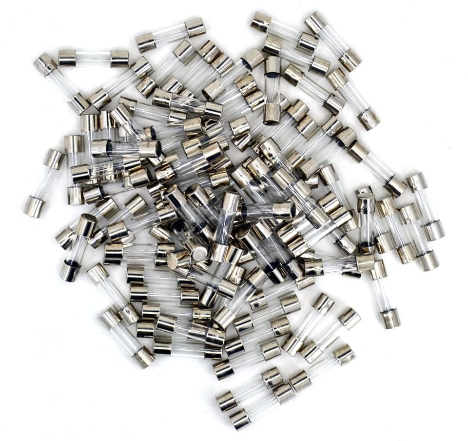 100 Adet 15 Amper 20mm Küçük Cam Sigorta 15A