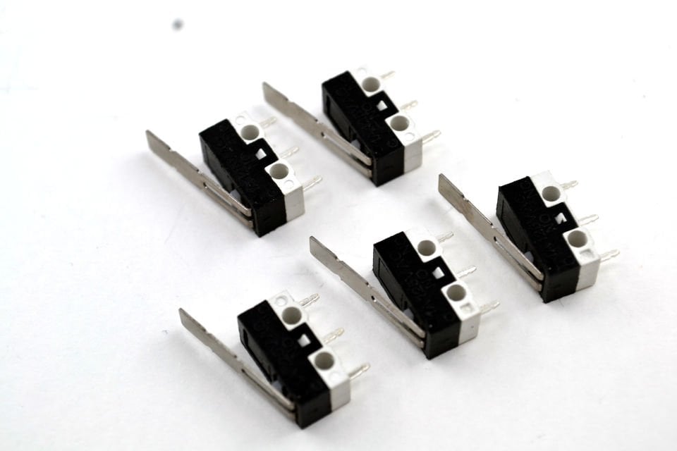 5 Adet Mini Micro Switch Uzun Paletli KW10 Z2P