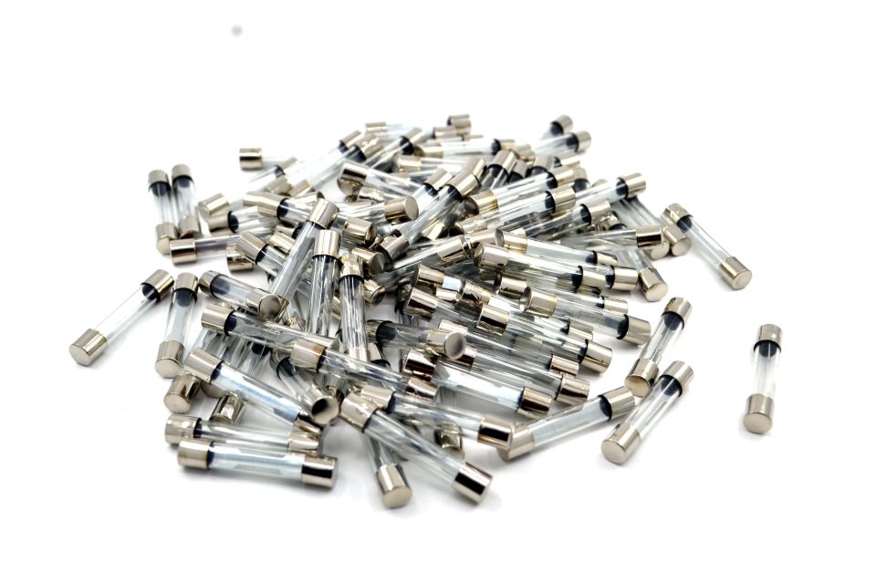 100 Adet 30 Amper 30mm Büyük Cam Sigorta 30A