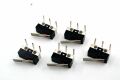 5 Adet Mini Micro Switch Paletli KW10 Z1P 90 Derece Yan L Pin