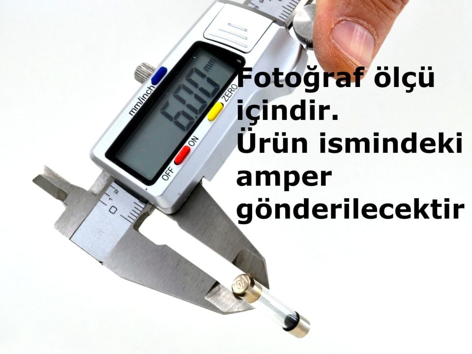 100 Adet 15 Amper 30mm Büyük Cam Sigorta 15A
