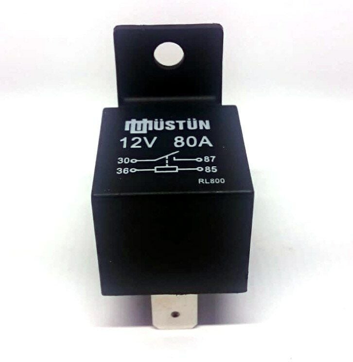 Mini Röle 12V 80A Güç Rölesi 4 Fişli Rl800