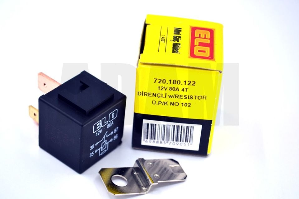 Yüksek Amperli Dirençli Mini Güç Rölesi 80 Amper 12V 80A