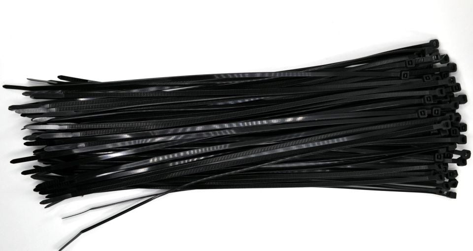 300x3,6 Ultraviyole Dayanıklı Kablo Bağı Siyah 100 Adetli Poşet MT-UV300