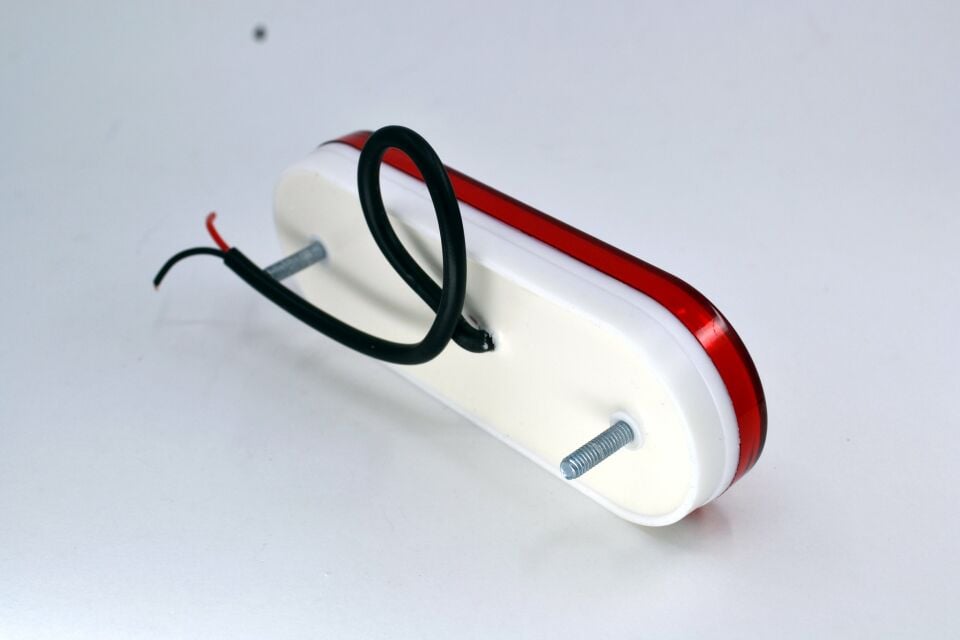 Dorse Karavan Neon Görünüm Led Sinyal İşaret Lamba Kırmızı 12V 24V