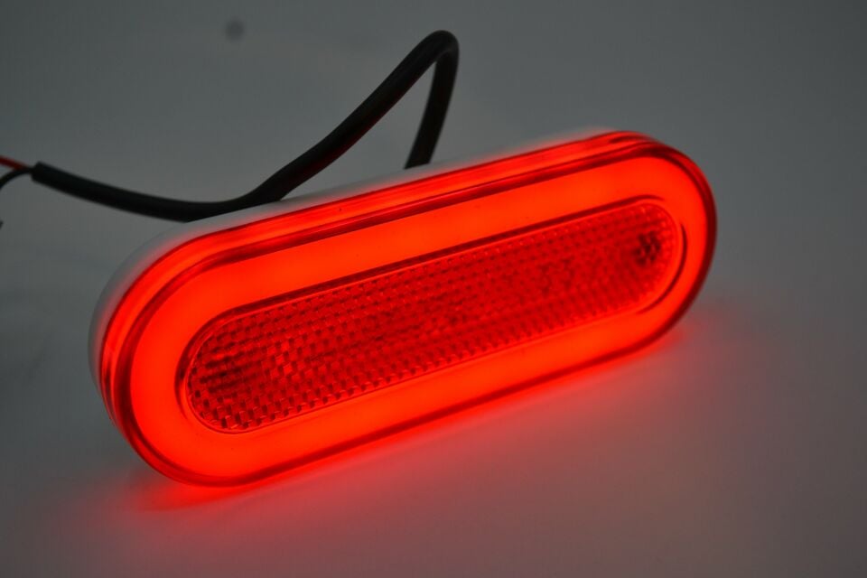 Dorse Karavan Neon Görünüm Led Sinyal İşaret Lamba Kırmızı 12V 24V