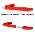 4 Adet Pro Krokodil 4mm Banana Jak Girişli 2 Kırmızı 2 Siyah