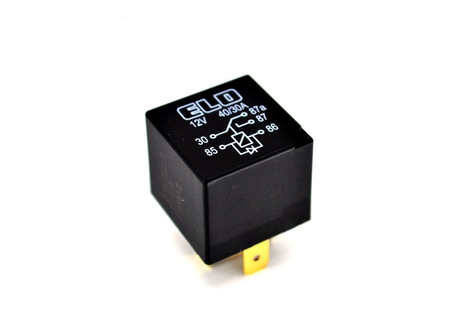 12V 40A/30A Çift Platinli Diyotlu 5 Fişli Mini Röle Change Over 710140312