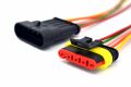 1 Takım 5 Pin Kablolu Süper Seal Elektrik Soketi Su Geçirmez Konnektör MT-12