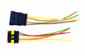 1 Takım 5 Pin Kablolu Süper Seal Elektrik Soketi Su Geçirmez Konnektör MT-12