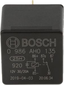 12V 30/20A Diyotlu Çift Platin Mini Röle 5 Fiş Bosch 0986AH0135