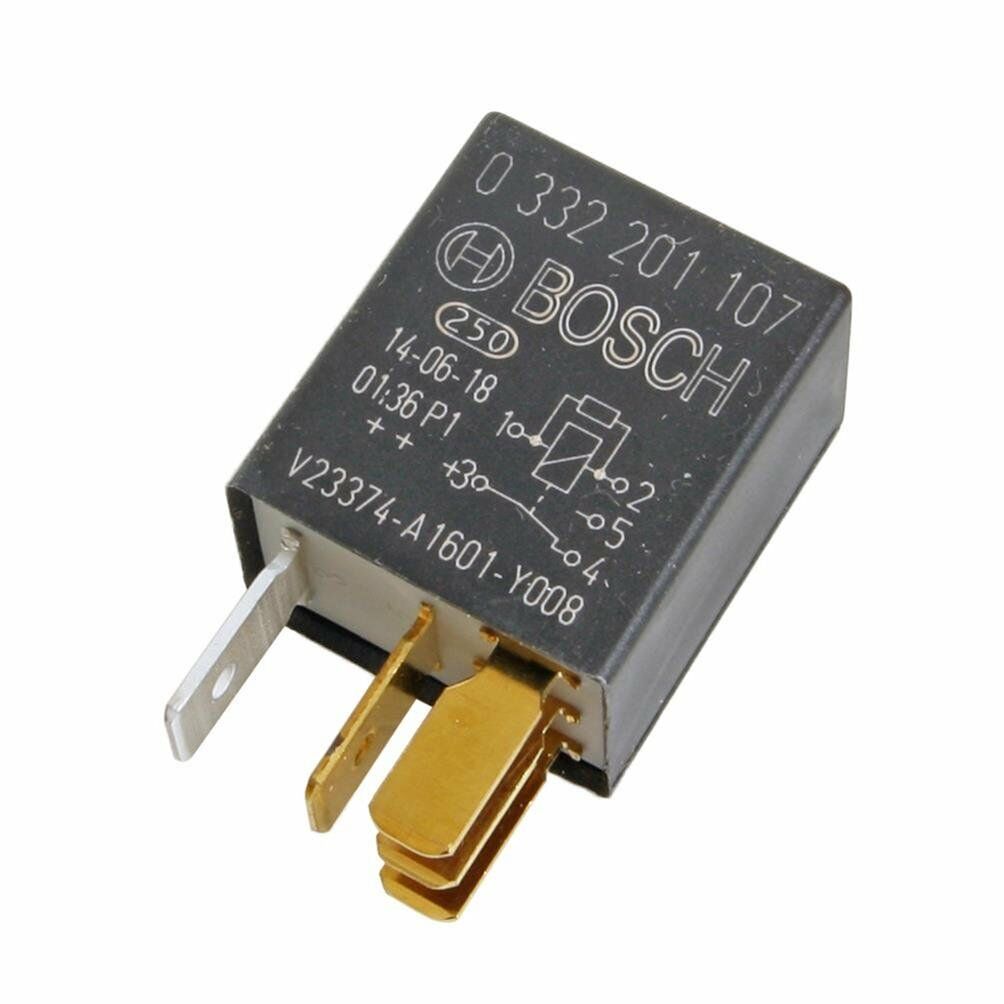 12V 10/30A Dirençli Çift Platin Mikro Röle 5 Fiş Bosch 0332201107