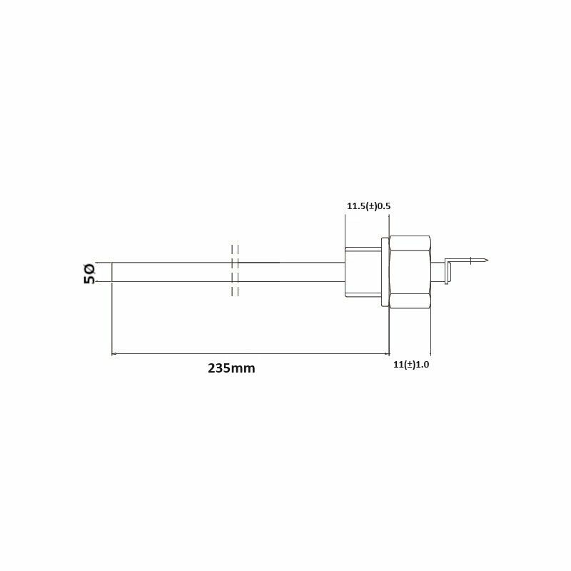 Su Seviye Tespit Probu 6V-48V 235mm Soğutma Suyu Müşürü
