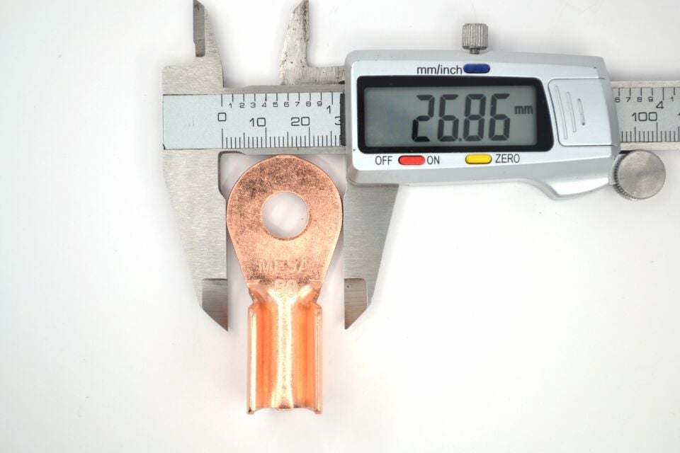 50mm² Akü Kablosu İçin M10 Pabuç Bakır Başlık Sulye