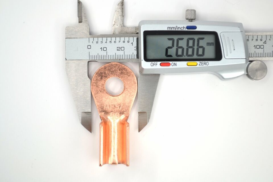 50mm² Akü Kablosu İçin M10 Pabuç Bakır Başlık Sulye