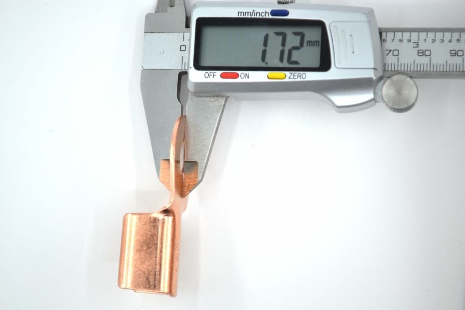 50mm² Akü Kablosu İçin M10 Pabuç Bakır Başlık Sulye