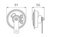 Didit Disk Korna Kalın Ton 12V 105-118Db(A) Seger 50Fk1200-02