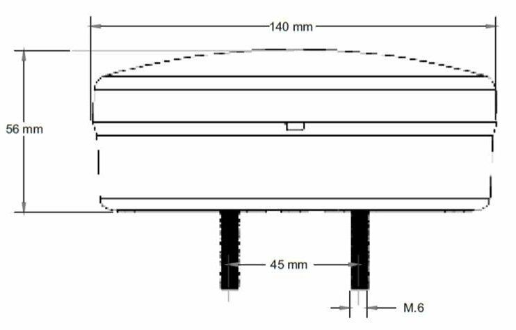 Yuvarlak Led Neon Hamburger Stop Lamba 12V 4 Fonksiyonlu
