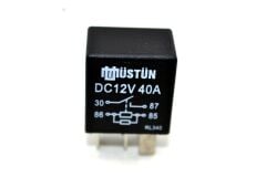 Mikro Röle 12V 40A 4 Fişli Dirençli Çift Platin