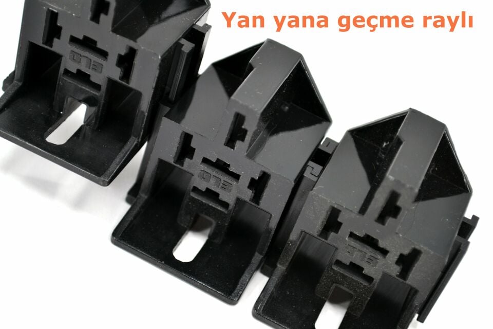 4 ve 5 Fişli Mini Röle Soketi Kablosuz Terminalsiz Siyah