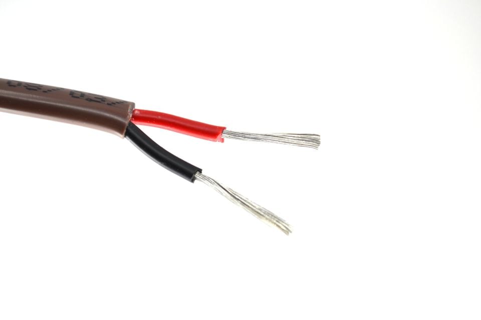 100M Marine Yassı 2x1,50mm² Kalaylı Bakır Kablo TTR MYY Kahverengi Ahşap