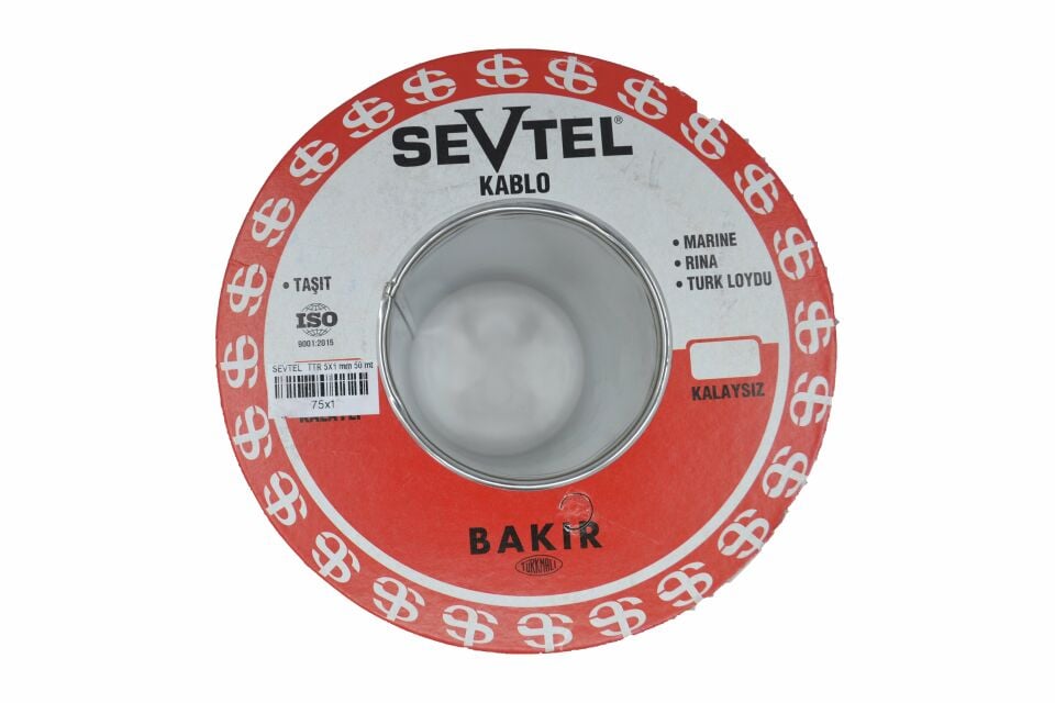 100 Metre Siyah 5x1,00mm² Bakır TTR Kablo ANNW