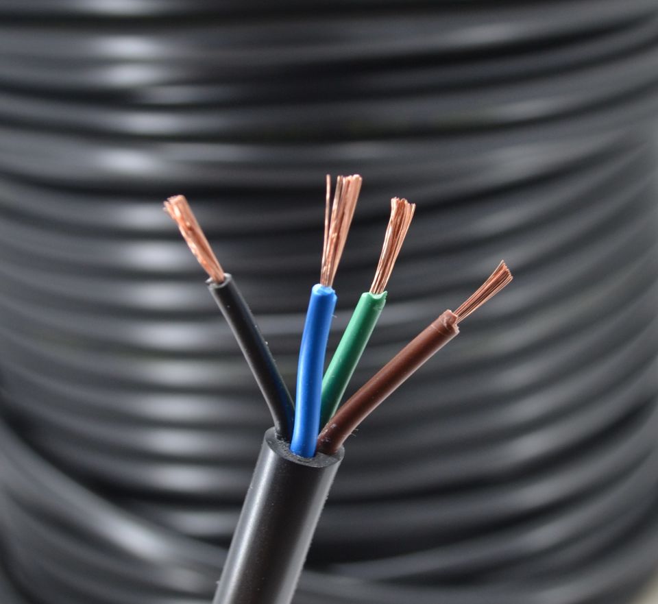 100 Metre Siyah 4x1,00mm² Bakır TTR Kablo ANNW