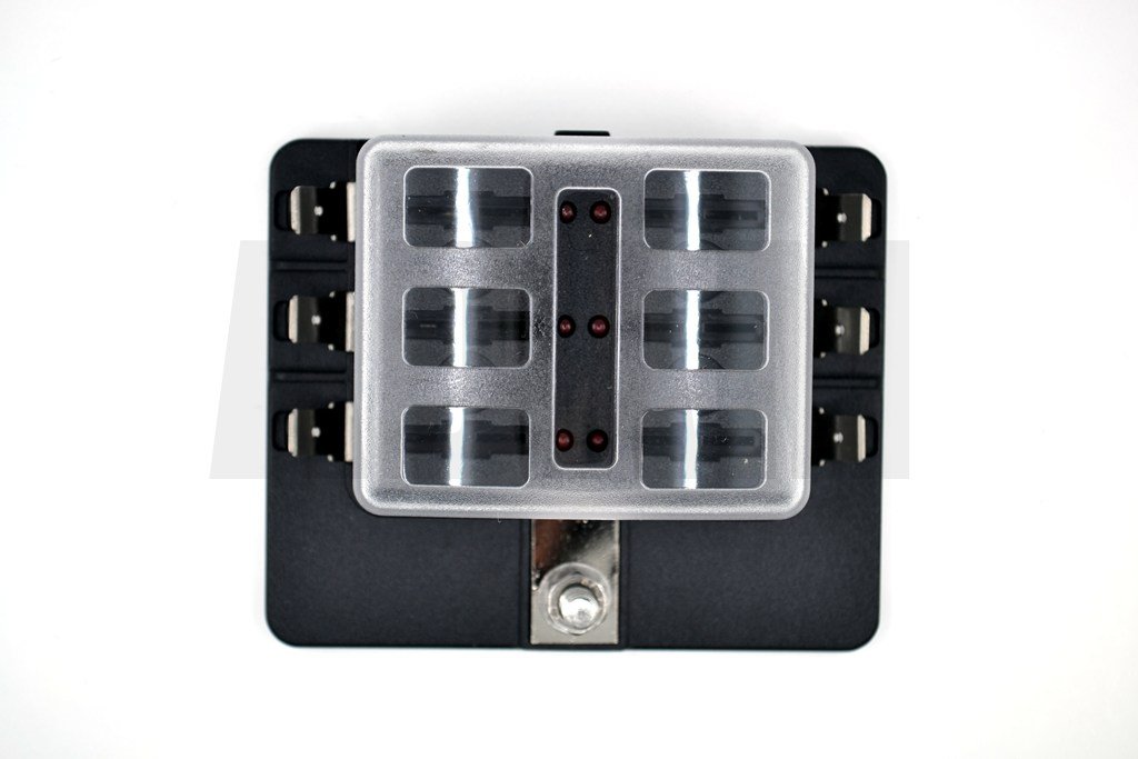 Bıçak Sigorta Kutusu 6 Port İkaz Ledli Etiketli MT-SY06LED