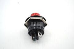 Korna Ve Kapı Butonu Kırmızı Düğmeli Plastik 12V Eng