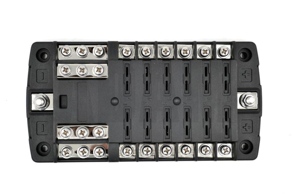 Blok Bıçak Sigorta Kutusu 12 Port Etiketli MT-SY12BLOK