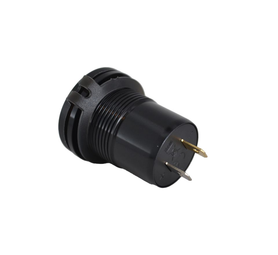 12V 24V DC USB QC3.0 Şarj Port Voltmetreli Anahtarlı Yuvarlak MT-UP07