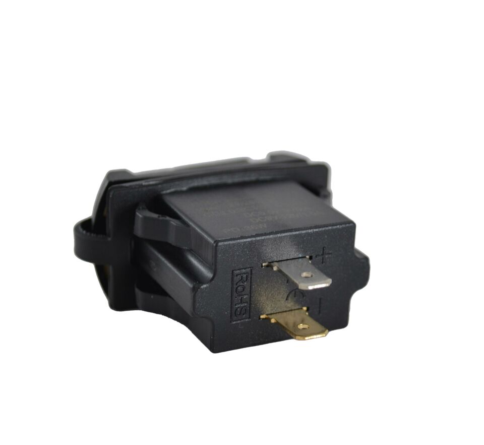 12V 24V DC USB QC3.0 Type-C PD Şarj Port Voltmetreli Dikdörtgen MT-UM02