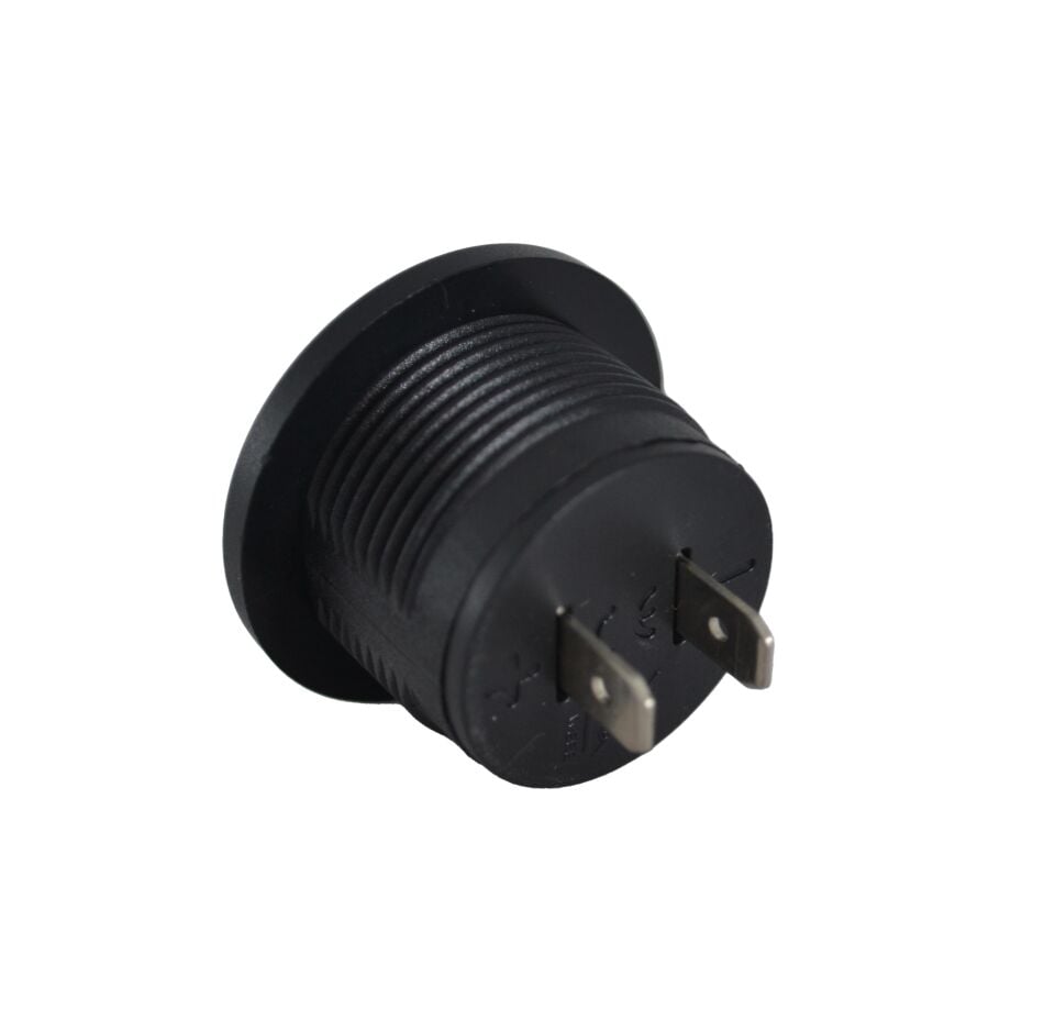 12V 24V DC Voltmetre Yuvarlak Düz Mavi Rakam
