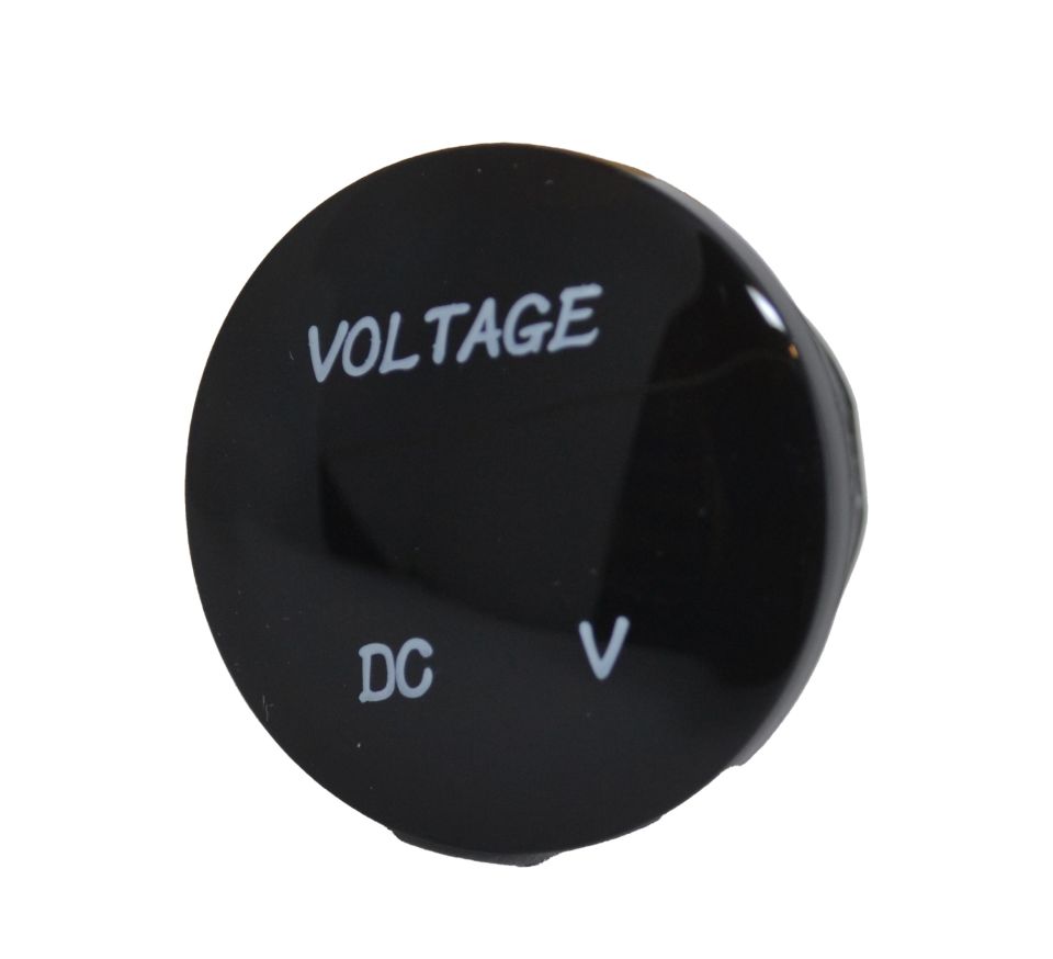 12V 24V DC Voltmetre Yuvarlak Bombeli Mavi Rakam MT-GP02