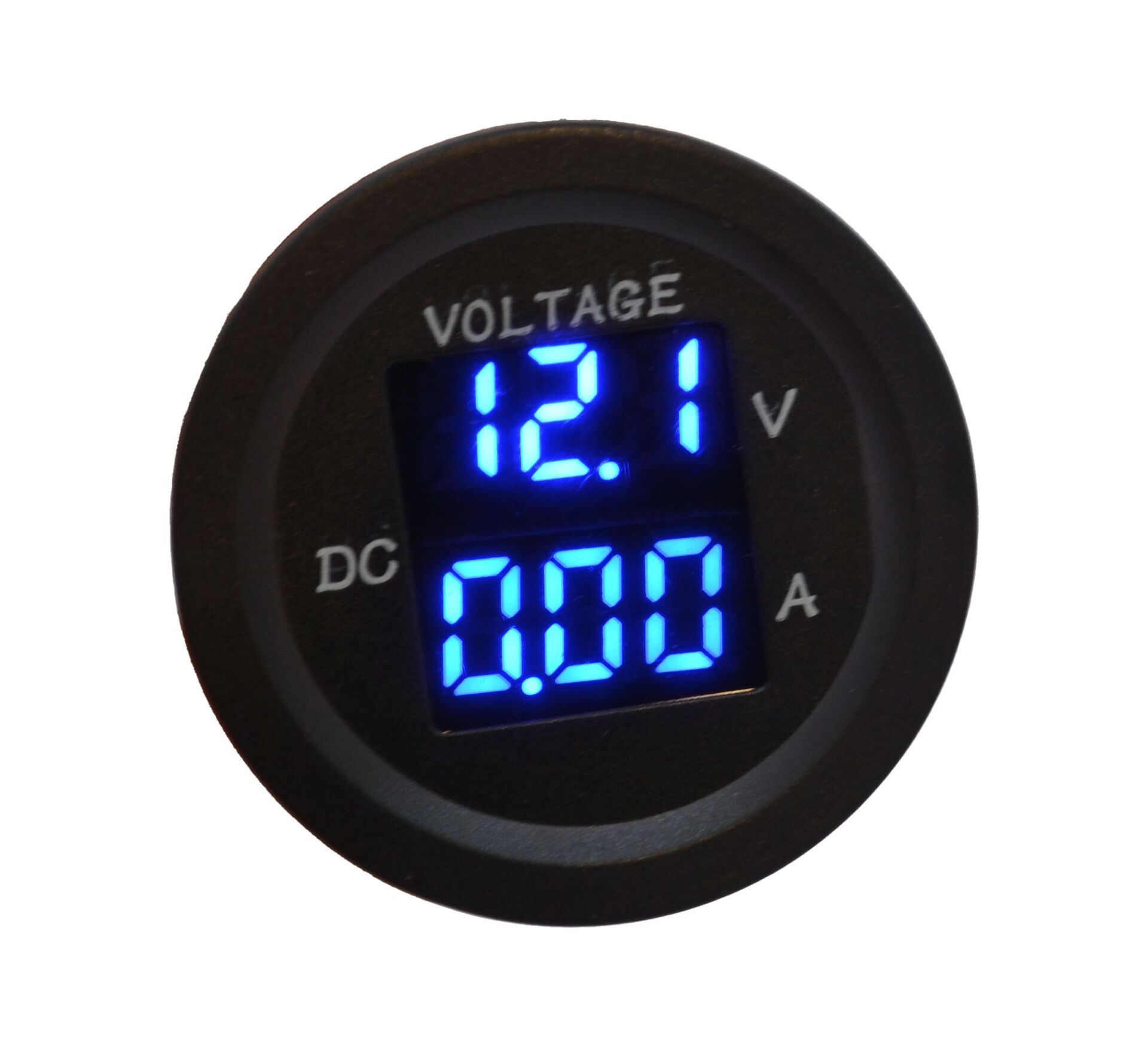 12V 48V DC Voltmetre Ampermetre 0-10A Yuvarlak MT-GP03