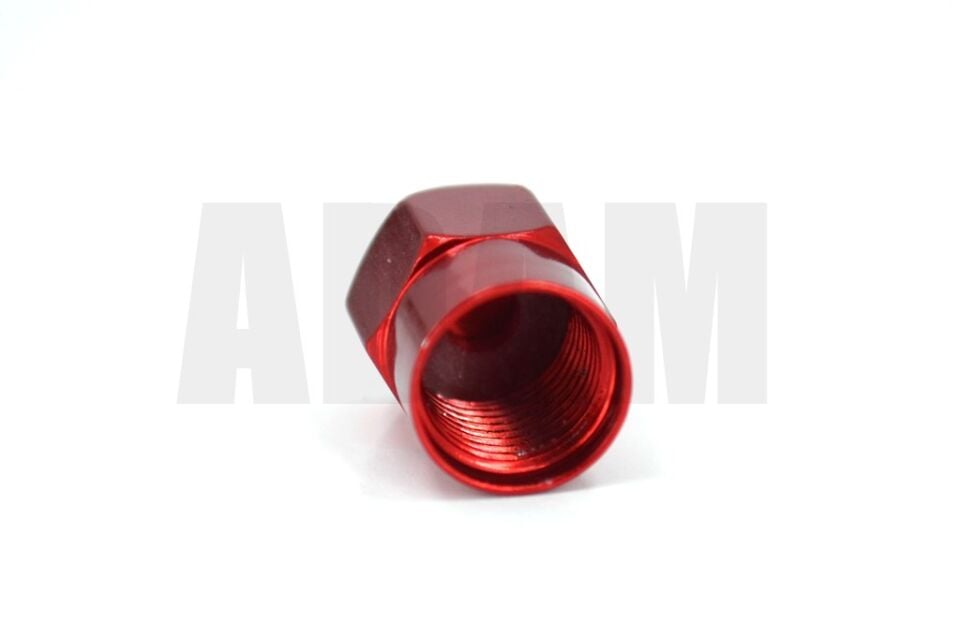 Contalı Aluminyum Sibop Kapağı Metalik Kırmızı