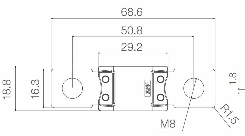Megaval Sigorta 225A Bej 225 Amper