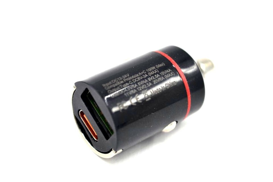 12V 24V USB Type-C Mini Oto Çakmak Telefon Şarj Cihazı Aşırı Şarj Korumalı