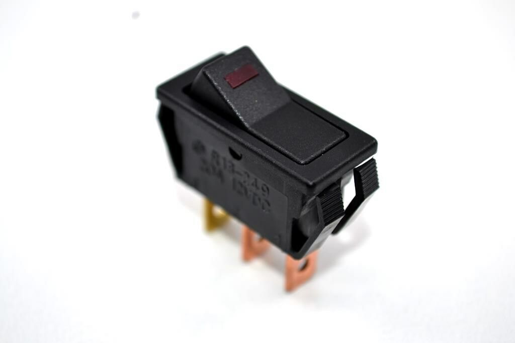 Dikdörtgen İnce Elektrik Anahtar Rocker Switch 12V Kırmızı Işıklı