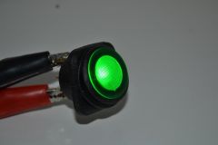 Su Geçirmez Anahtar Marine Rocker Switch Yeşil Işıklı 12V 25A