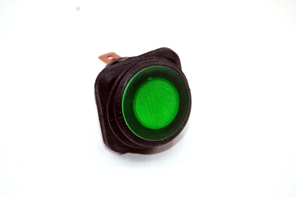 Su Geçirmez Anahtar Marine Rocker Switch Yeşil Işıklı 12V 25A