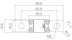 Megaval Sigorta 175 Amper 175A Siyah