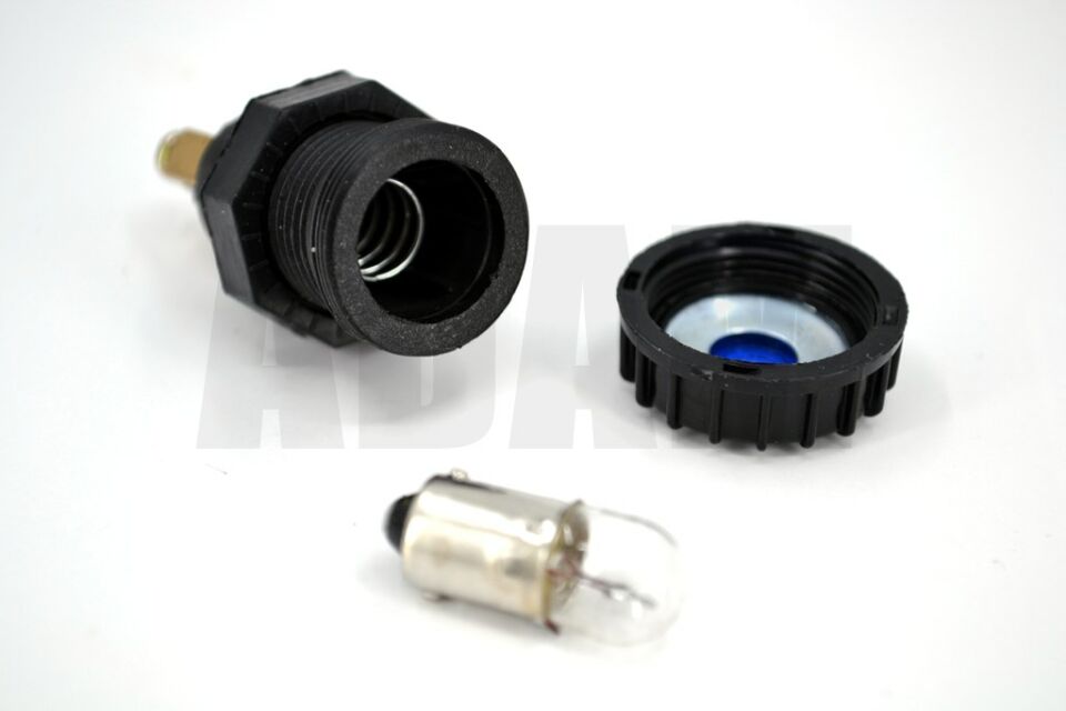 12V 5W 53 Ampullü Mavi Göz Lambası 17mm Gösterge İkaz MT-G17M